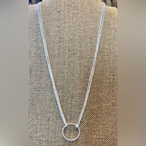 New In Bag, Origami Owl Dreamcatcher Necklace 16" Silver (retired)